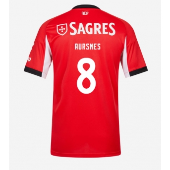 Benfica Fredrik Aursnes #8 Maglia Gara Casa Repliche 2025-26 Maniche Corte